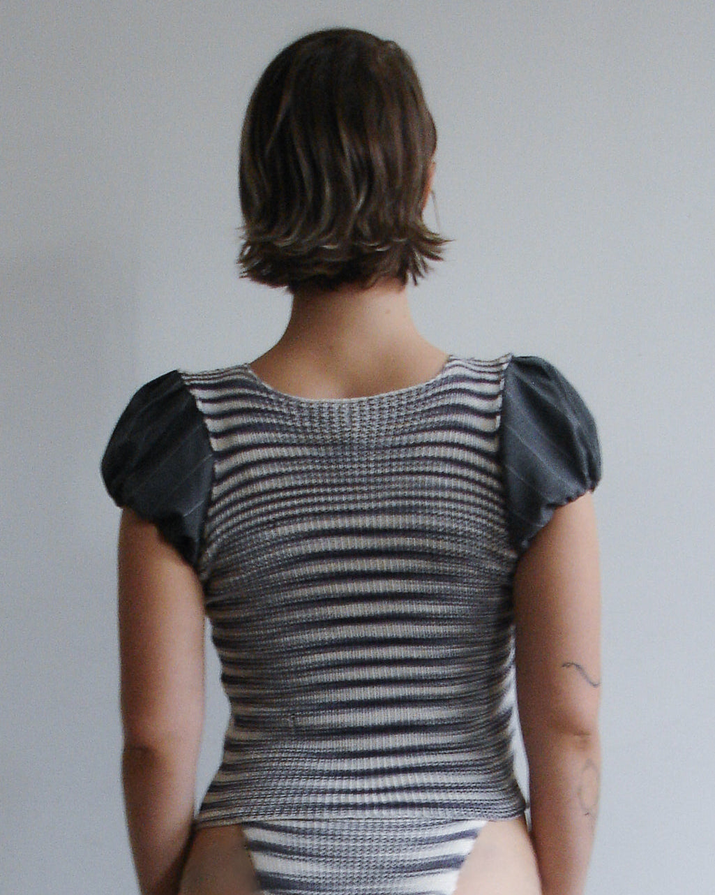 Puff Sleeve Top - Licorice