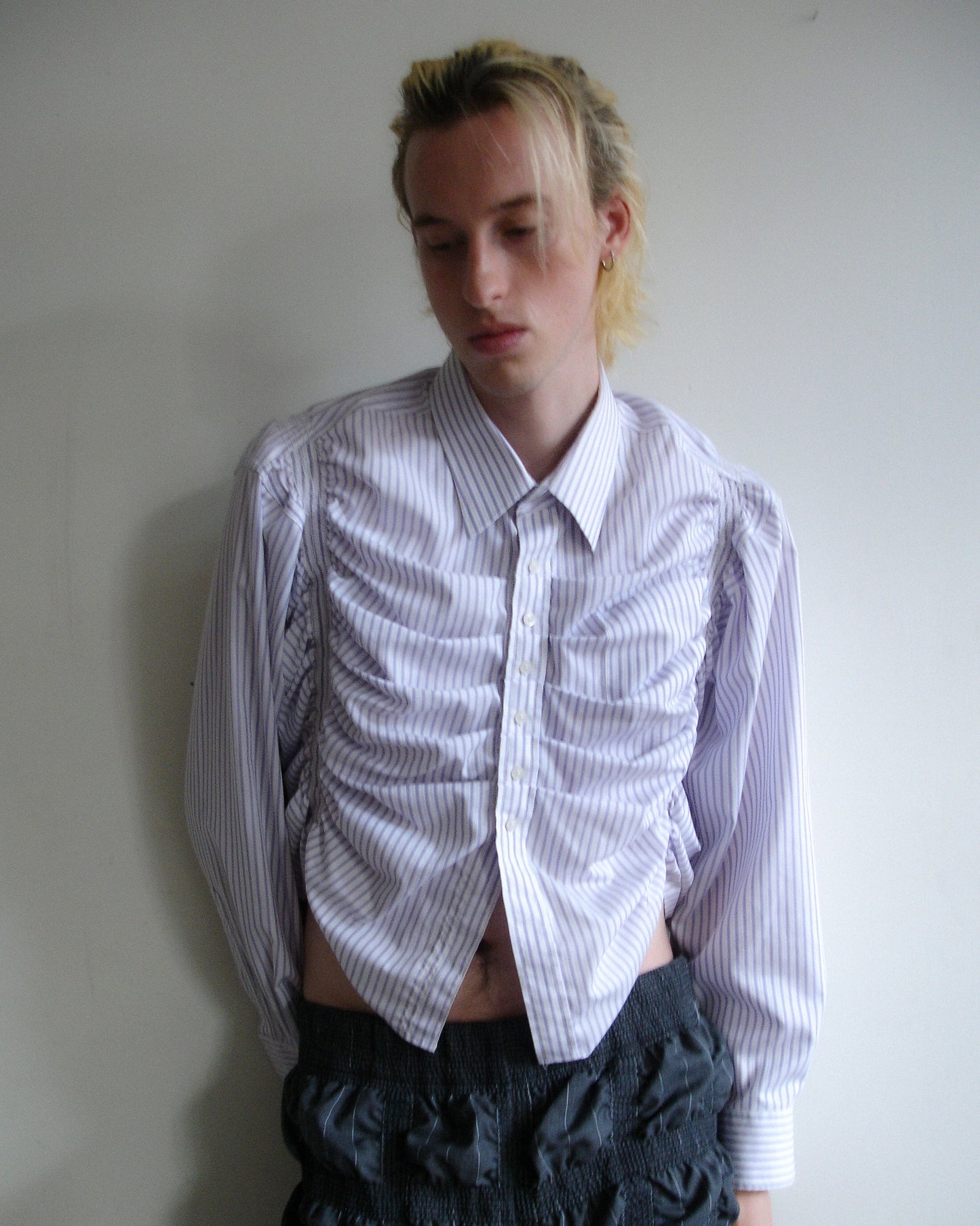 Warped Business Shirt - Striped Lilac