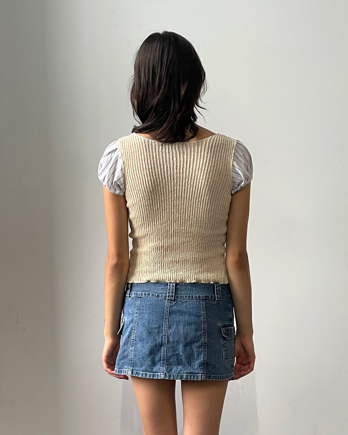 Puff Sleeve Top - Cream