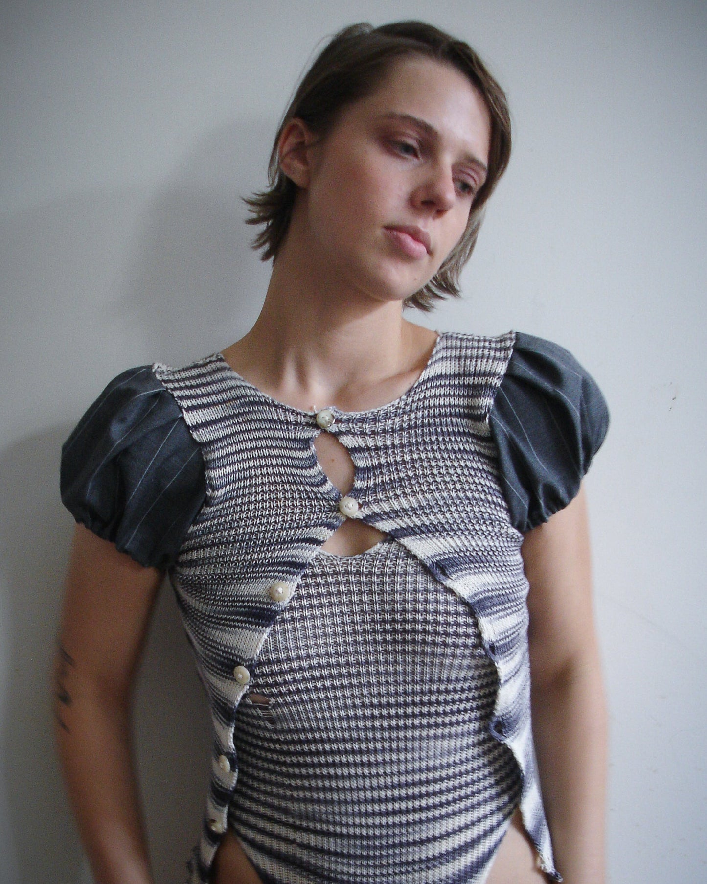 Puff Sleeve Top - Licorice