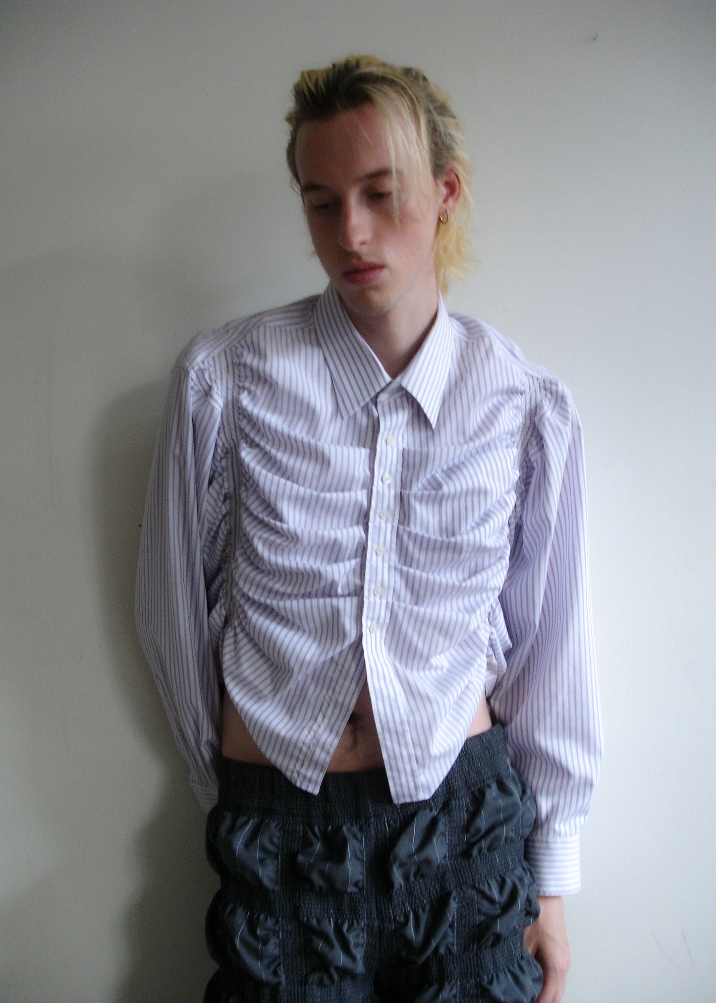 Warped Business Shirt - Striped Lilac