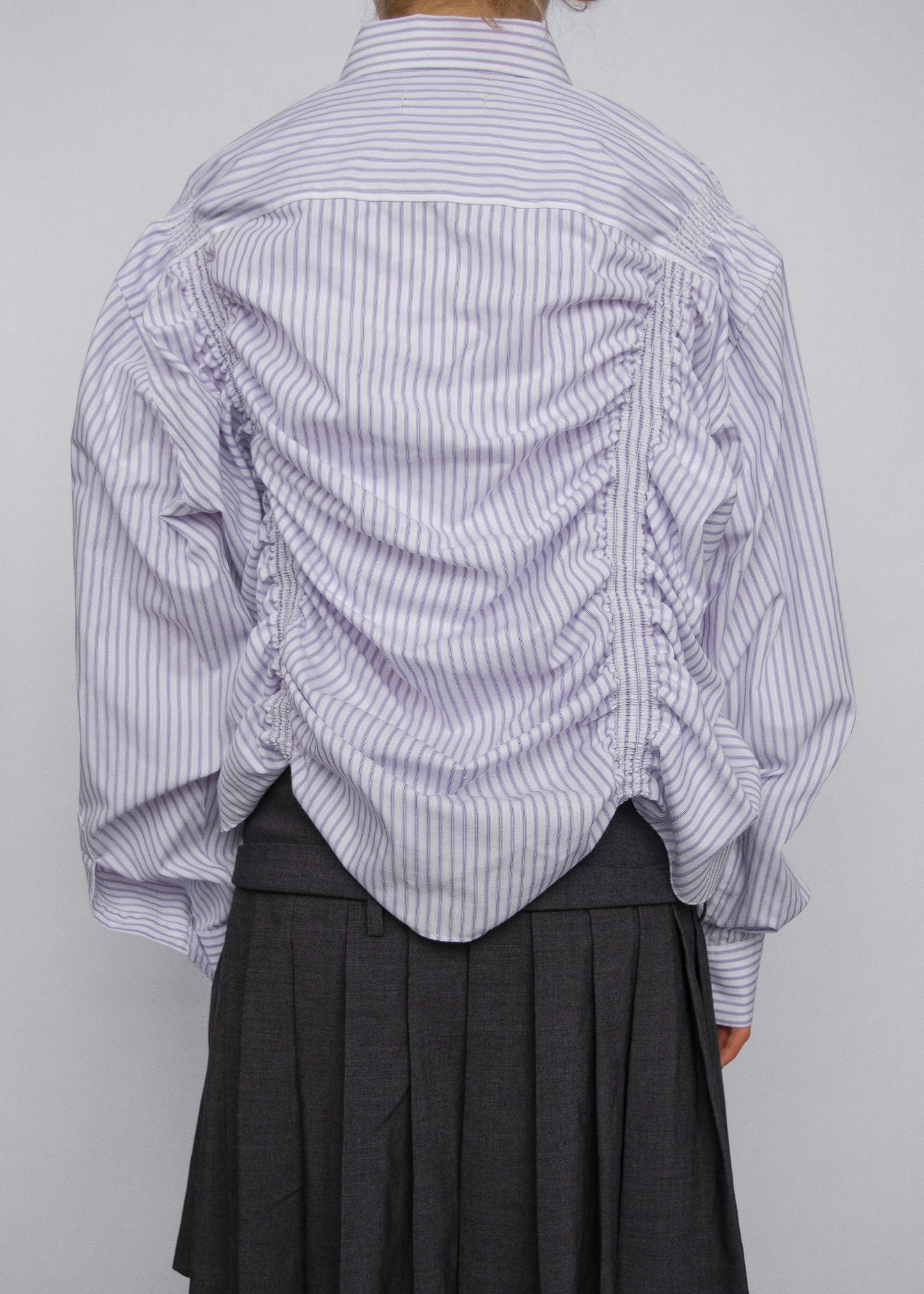 Warped Business Shirt - Striped Lilac