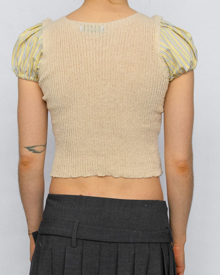 Puff Sleeve Top - Cream