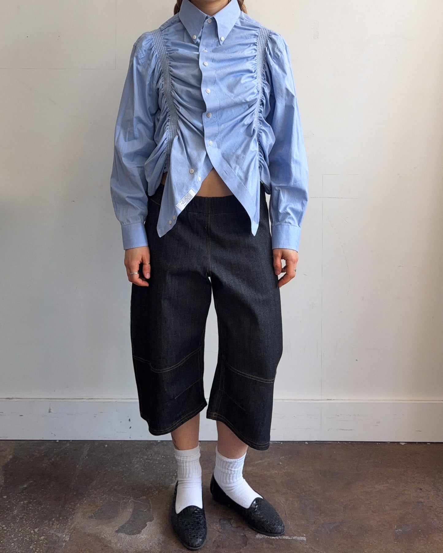 Shrunken Button Down - Oxford Blue