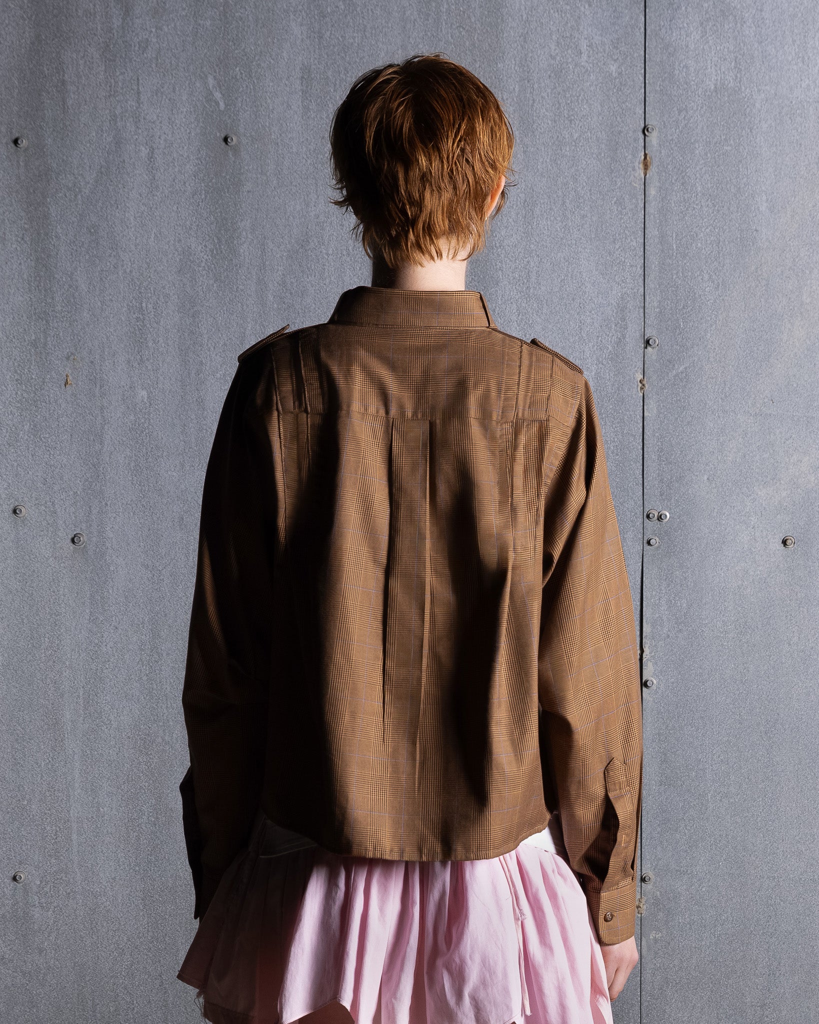 Pleated Oxford Long Sleeve – mortica studio