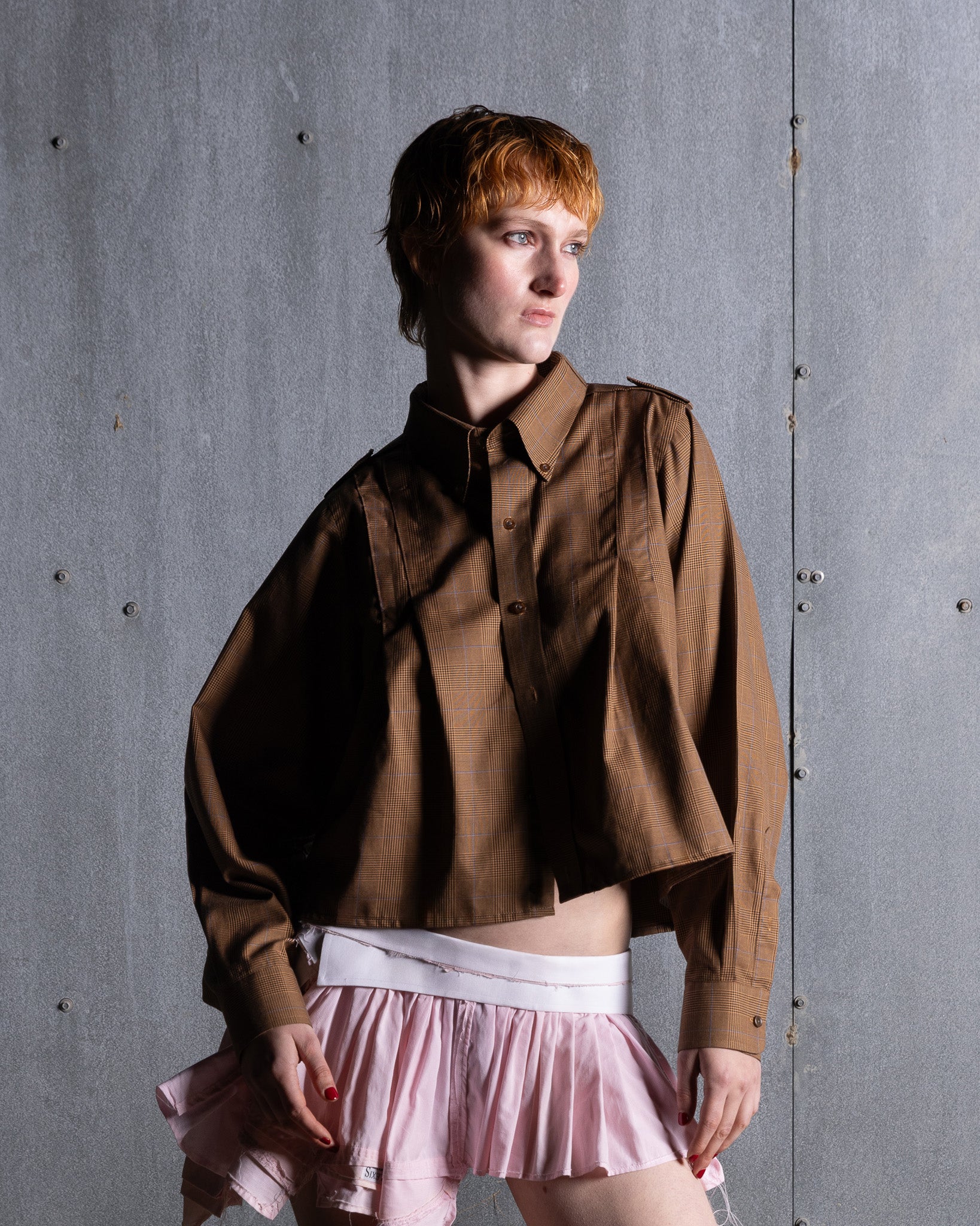 Pleated Oxford Long Sleeve – mortica studio