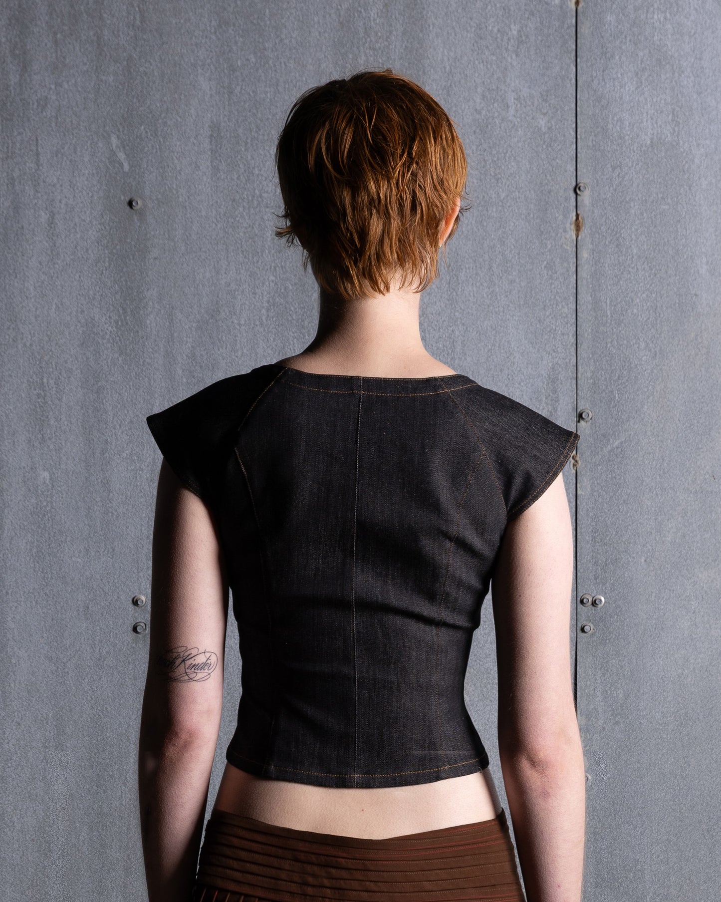 Paneled Denim Top (Pre-Order)