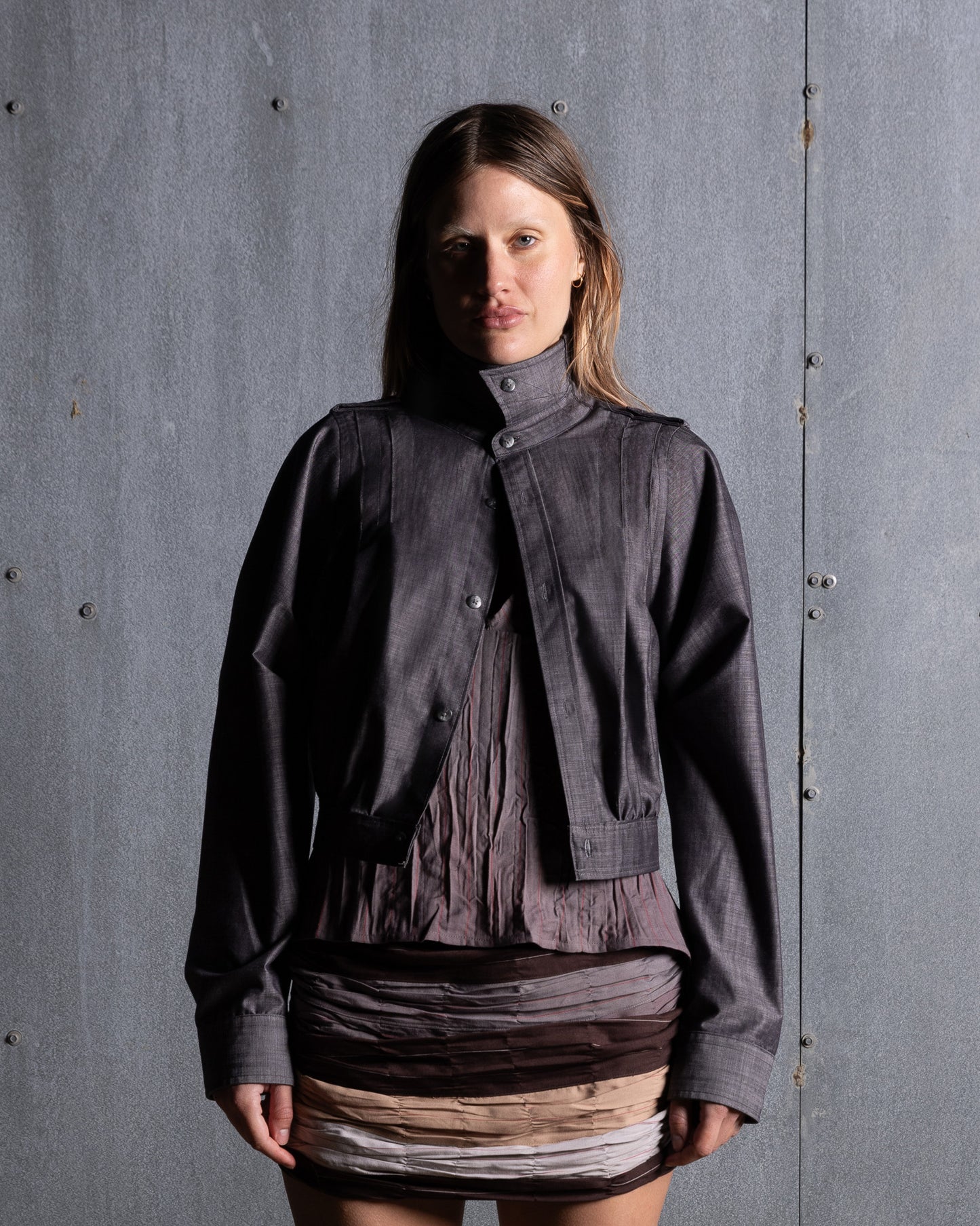 Pleated Bomber Jacket (Pre-Order)