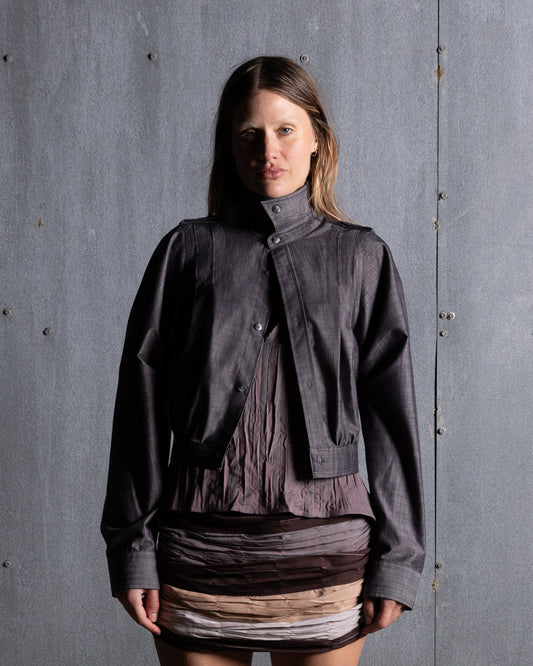 Pleated Bomber Jacket (Pre-Order)