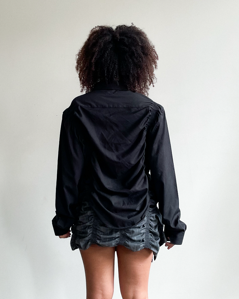 Shrunken Button Down - Black